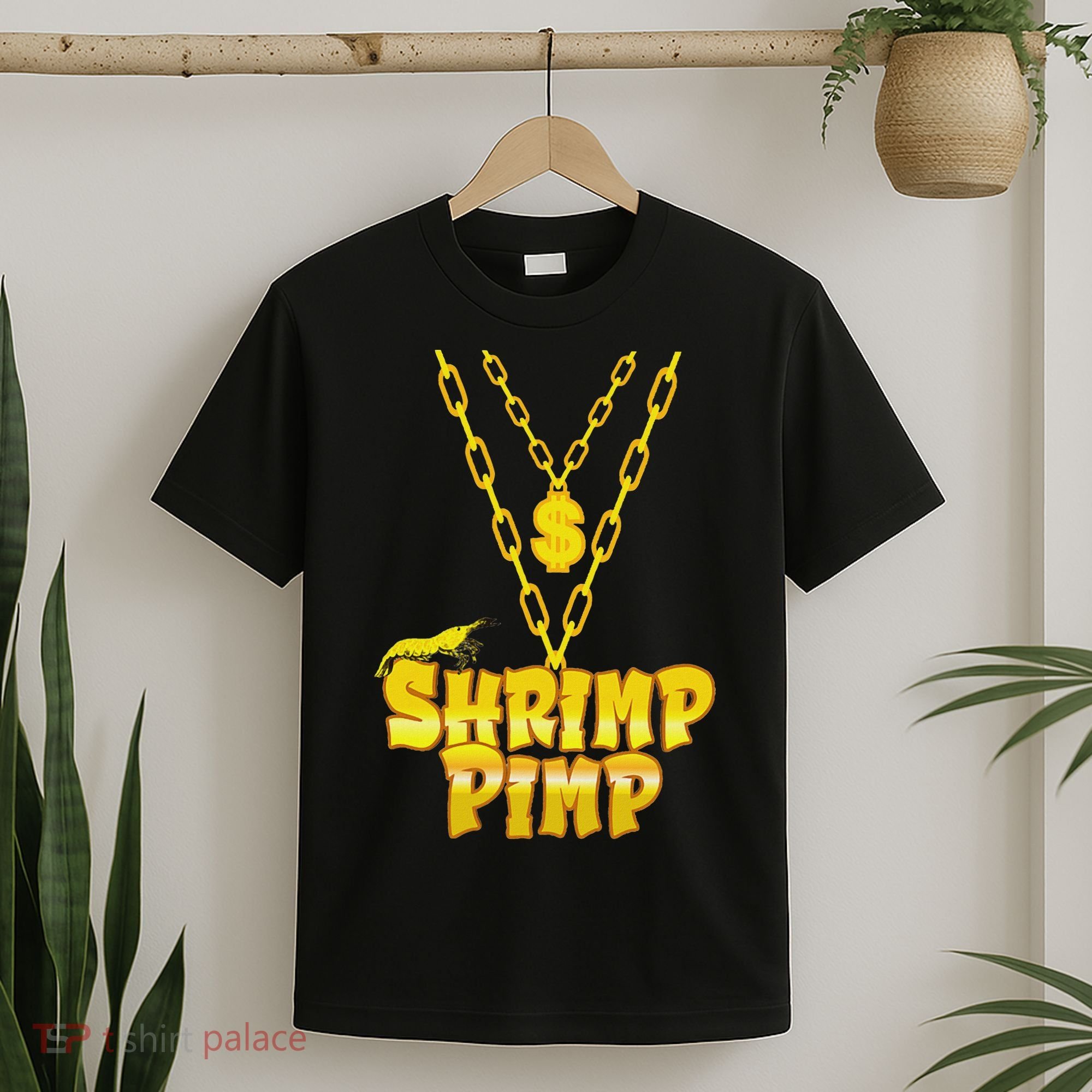 Cherry Shrimp Shrimp Pimp Necklace Funny Aquarium Jewelry T-Shirt
