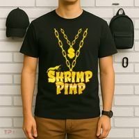 Cherry Shrimp Shrimp Pimp Necklace Funny Aquarium Jewelry T-Shirt thumb 6