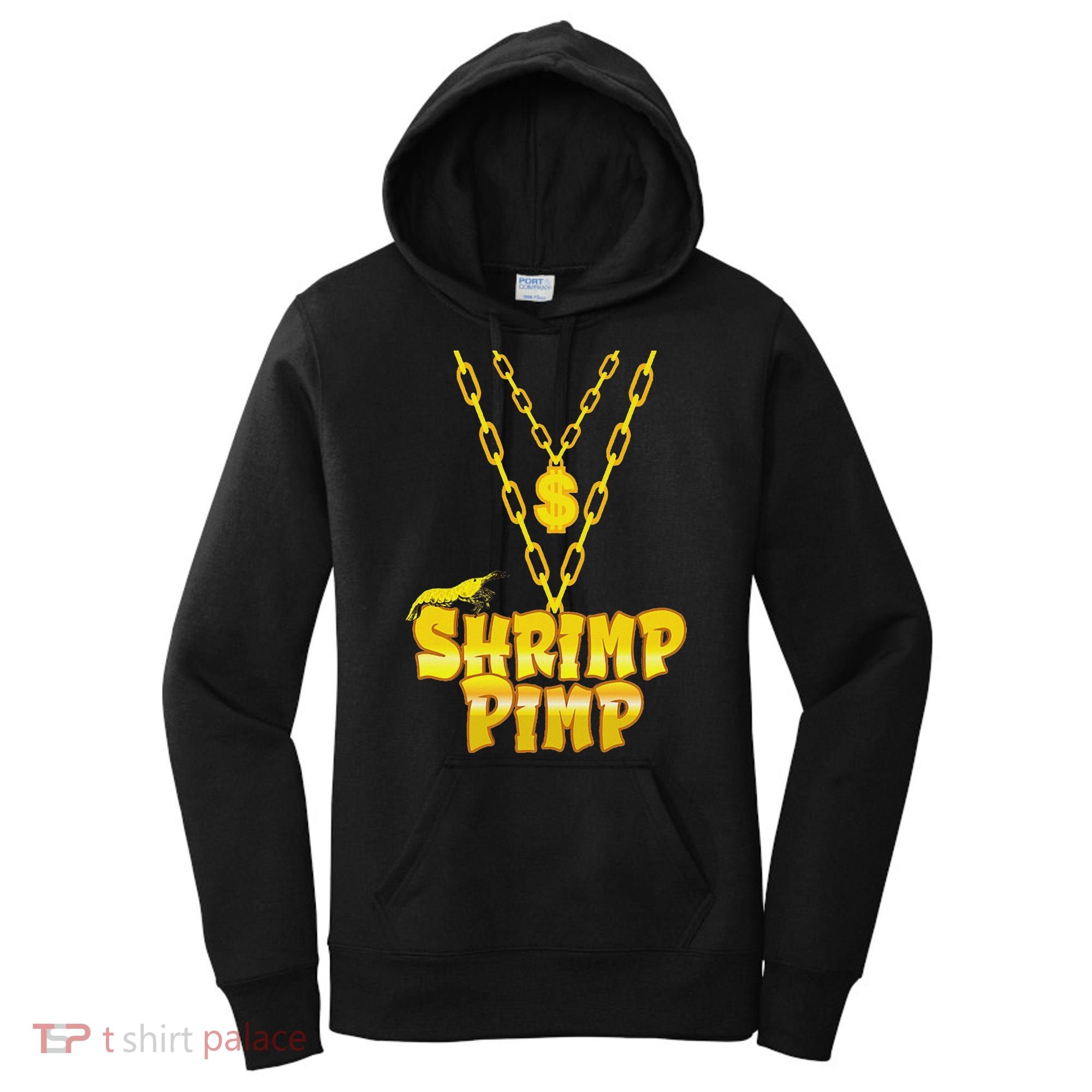 Cherry Shrimp Shrimp Pimp Necklace Funny Aquarium Jewelry Women's Hoodie