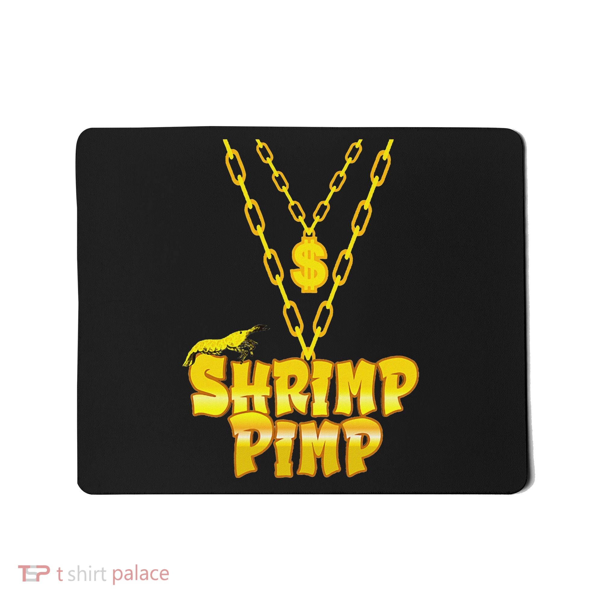 Cherry Shrimp Shrimp Pimp Necklace Funny Aquarium Jewelry Mousepad