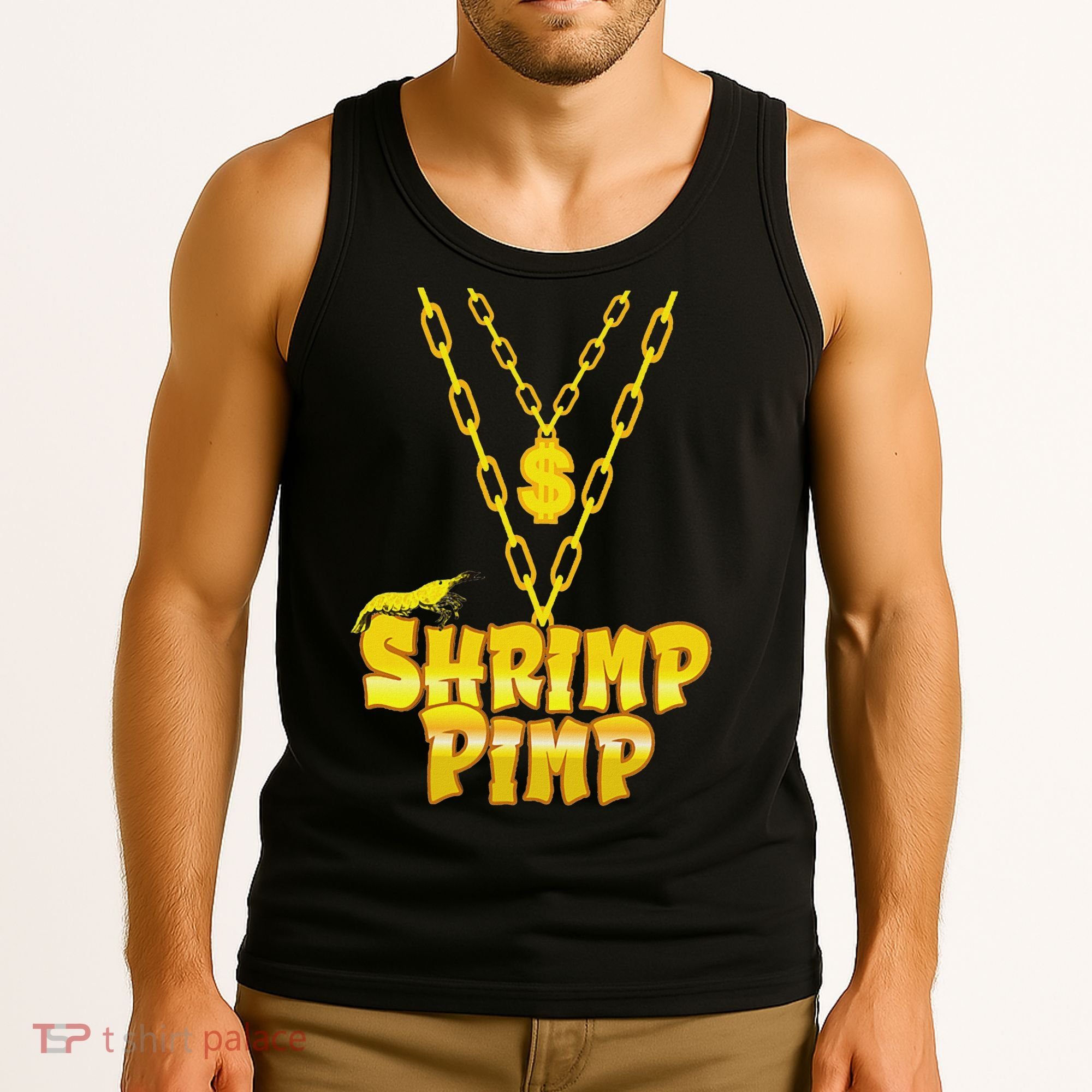 Cherry Shrimp Shrimp Pimp Necklace Funny Aquarium Jewelry Tank Top