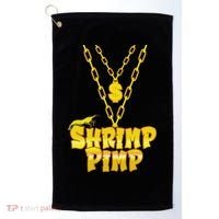 Cherry Shrimp Shrimp Pimp Necklace Funny Aquarium Jewelry Golf Towel thumb 0