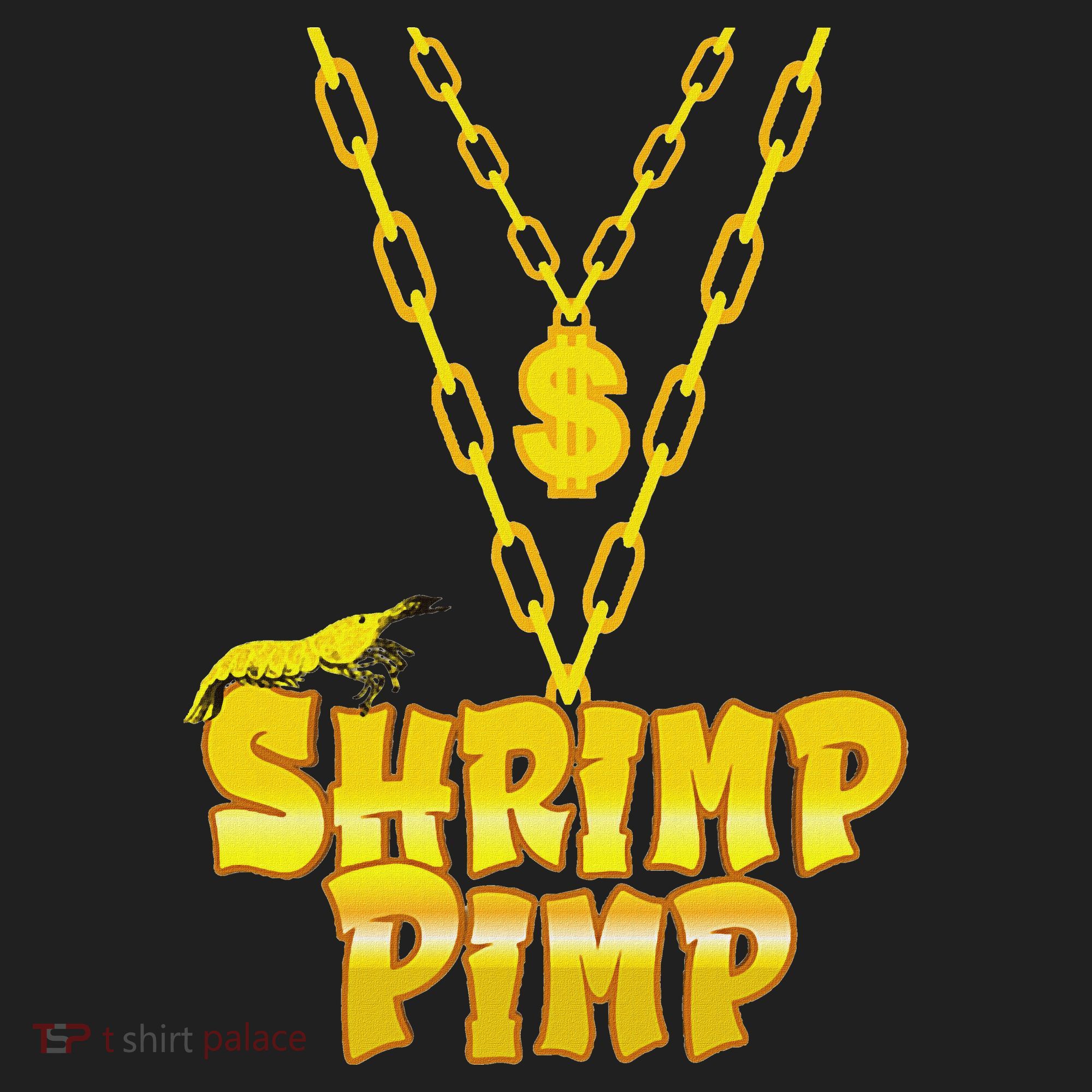 Cherry Shrimp Shrimp Pimp Necklace Funny Aquarium Jewelry Golf Towel