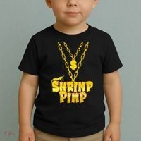 Cherry Shrimp Shrimp Pimp Necklace Funny Aquarium Jewelry Toddler T-Shirt thumb 2
