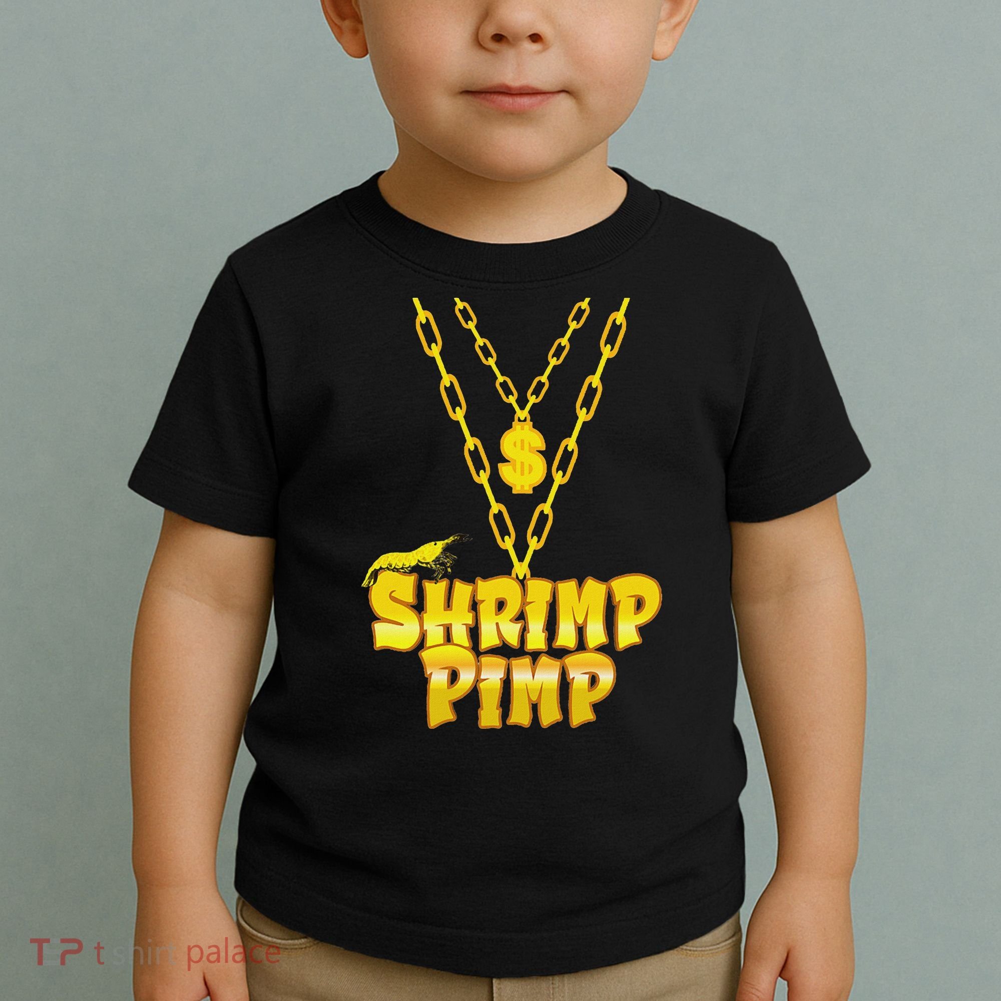Cherry Shrimp Shrimp Pimp Necklace Funny Aquarium Jewelry Toddler T-Shirt