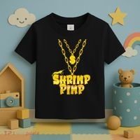 Cherry Shrimp Shrimp Pimp Necklace Funny Aquarium Jewelry Toddler T-Shirt thumb 3