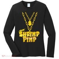 Cherry Shrimp Shrimp Pimp Necklace Funny Aquarium Jewelry Women's Long Sleeve Shirt thumb 0