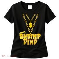 Cherry Shrimp Shrimp Pimp Necklace Funny Aquarium Jewelry Women's T-Shirt thumb 0