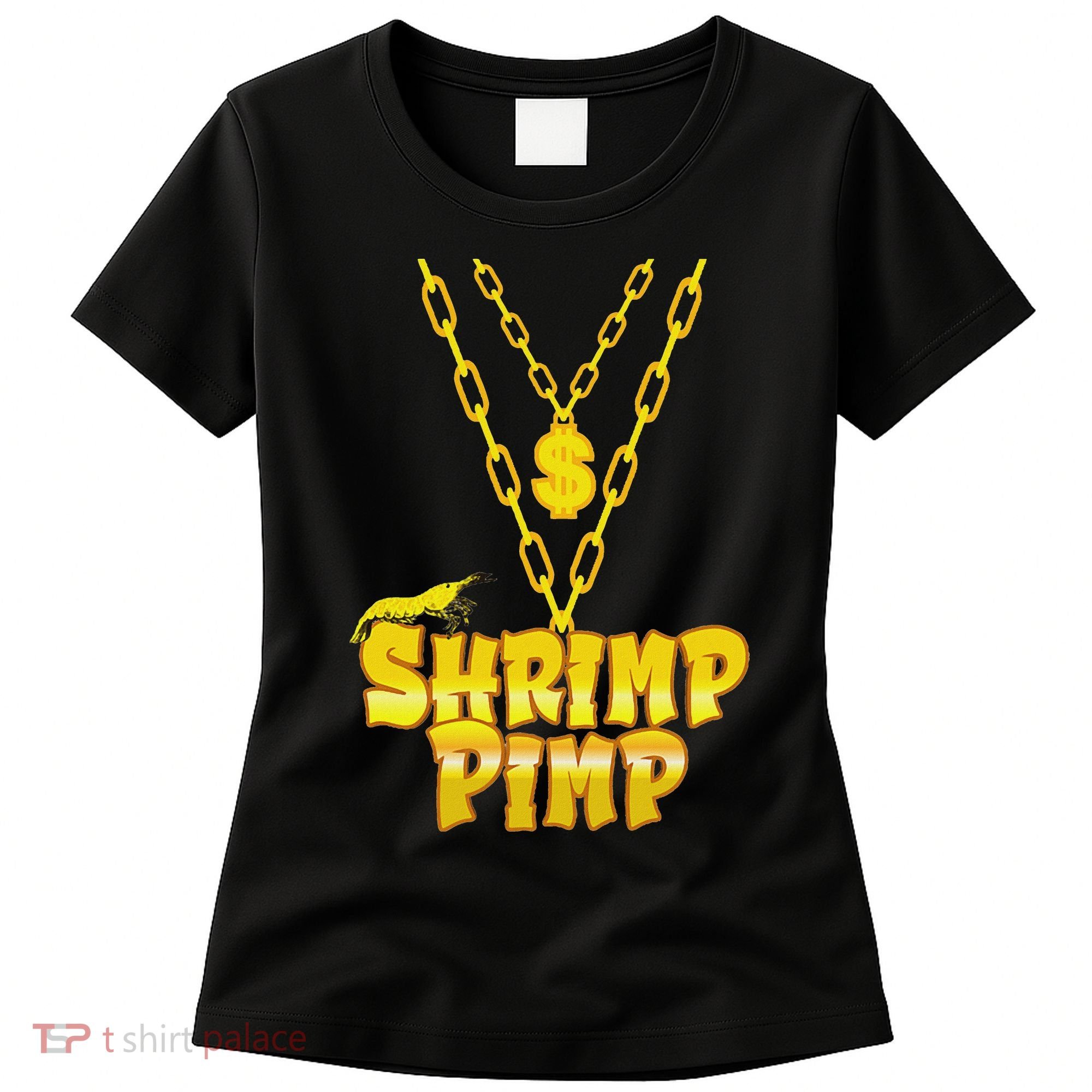 Cherry Shrimp Shrimp Pimp Necklace Funny Aquarium Jewelry Women's T-Shirt
