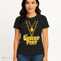 Cherry Shrimp Shrimp Pimp Necklace Funny Aquarium Jewelry Women's T-Shirt thumb 4