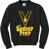 Cherry Shrimp Shrimp Pimp Necklace Funny Aquarium Jewelry Kids Sweatshirt thumb 0