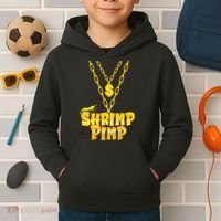 Cherry Shrimp Shrimp Pimp Necklace Funny Aquarium Jewelry Kids Hoodie thumb 2