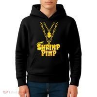 Cherry Shrimp Shrimp Pimp Necklace Funny Aquarium Jewelry Kids Hoodie thumb 4