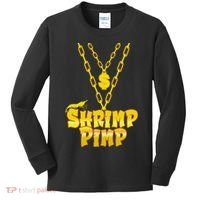 Cherry Shrimp Shrimp Pimp Necklace Funny Aquarium Jewelry Kids Long Sleeve Shirt thumb 0