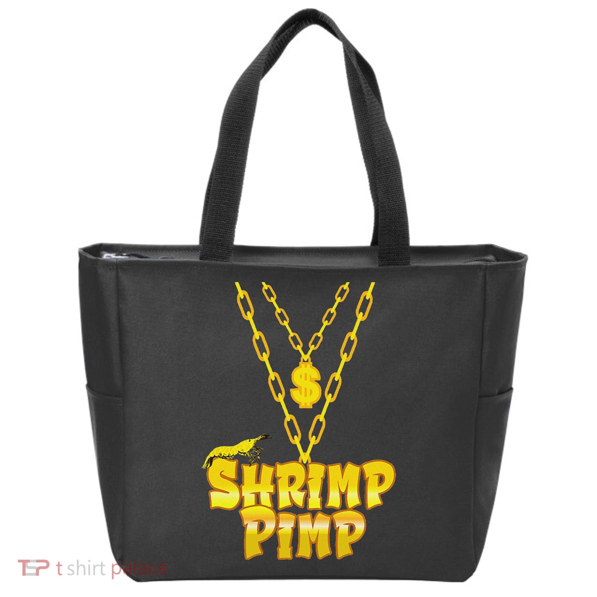 Cherry Shrimp Shrimp Pimp Necklace Funny Aquarium Jewelry Tote Bag