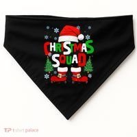 Christmas Squad Santa Claus Xmas Family Matching Pajamas USA-Made Doggie Bandana thumb 0
