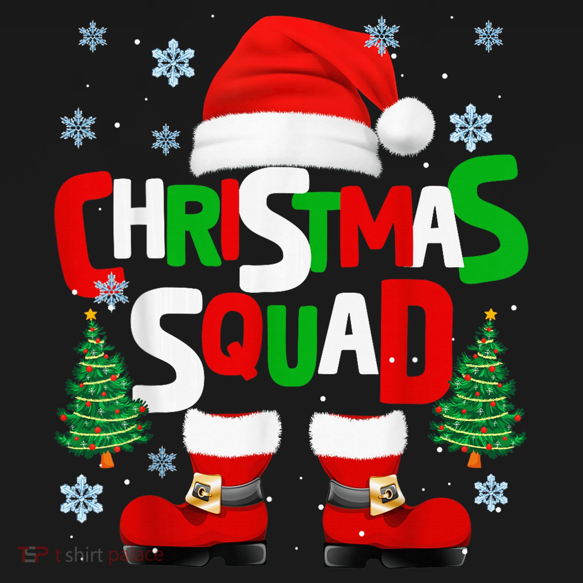Christmas Squad Santa Claus Xmas Family Matching Pajamas Mousepad