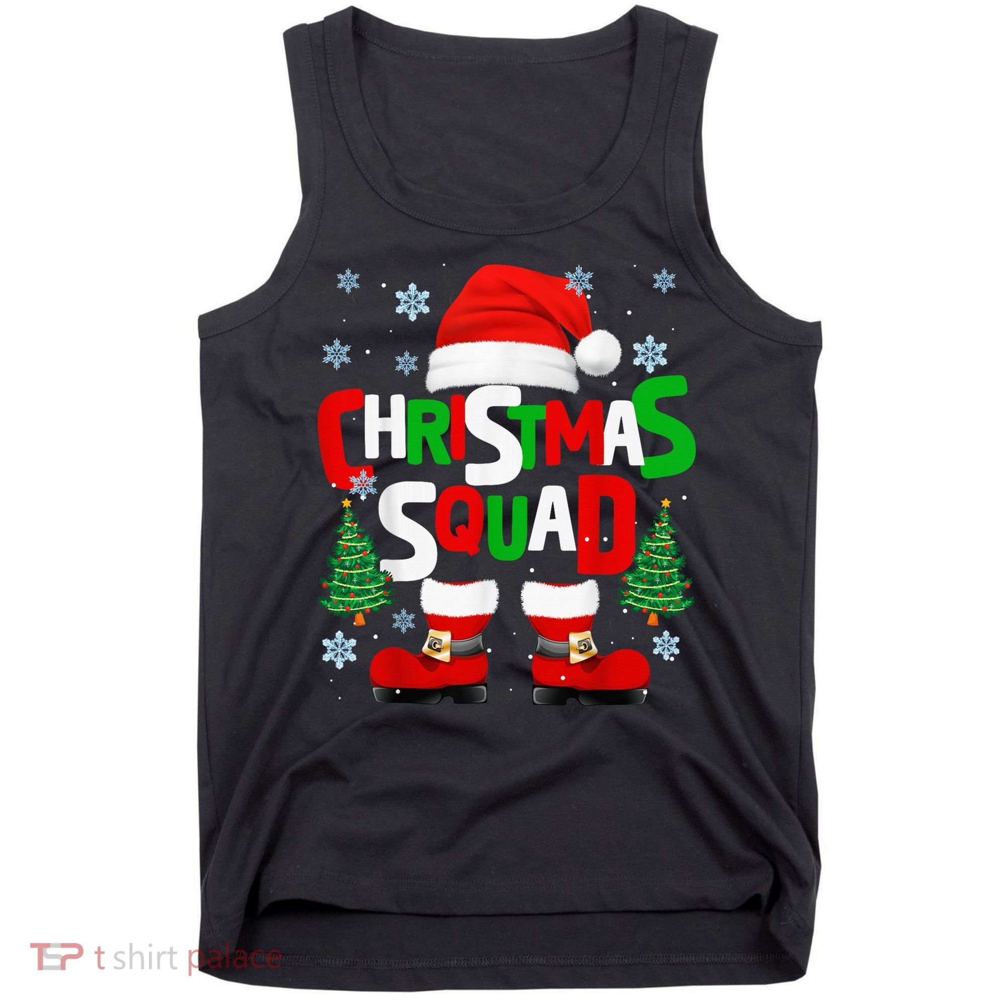 Christmas Squad Santa Claus Xmas Family Matching Pajamas Tank Top