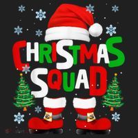 Christmas Squad Santa Claus Xmas Family Matching Pajamas Golf Towel thumb 3