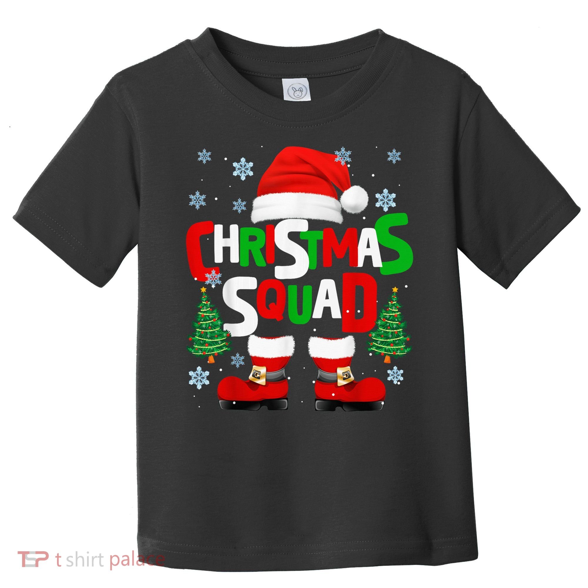 Christmas Squad Santa Claus Xmas Family Matching Pajamas Toddler T-Shirt