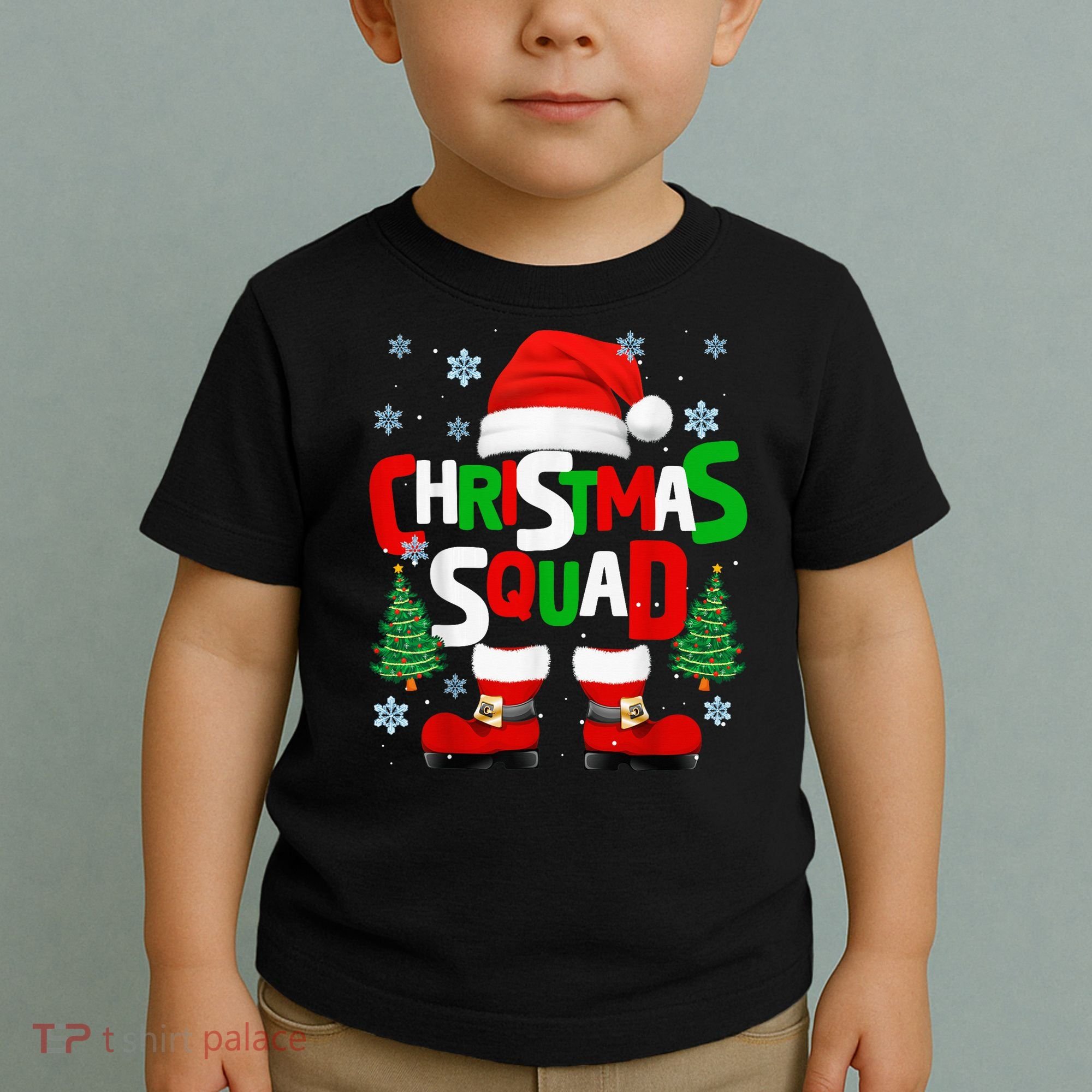 Christmas Squad Santa Claus Xmas Family Matching Pajamas Toddler T-Shirt