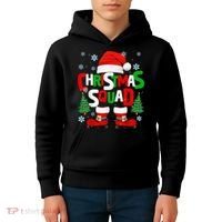 Christmas Squad Santa Claus Xmas Family Matching Pajamas Kids Hoodie thumb 4