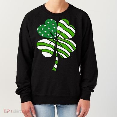 Clover Star St Patrick's Day Festive Holiday Women's Sweatshirt