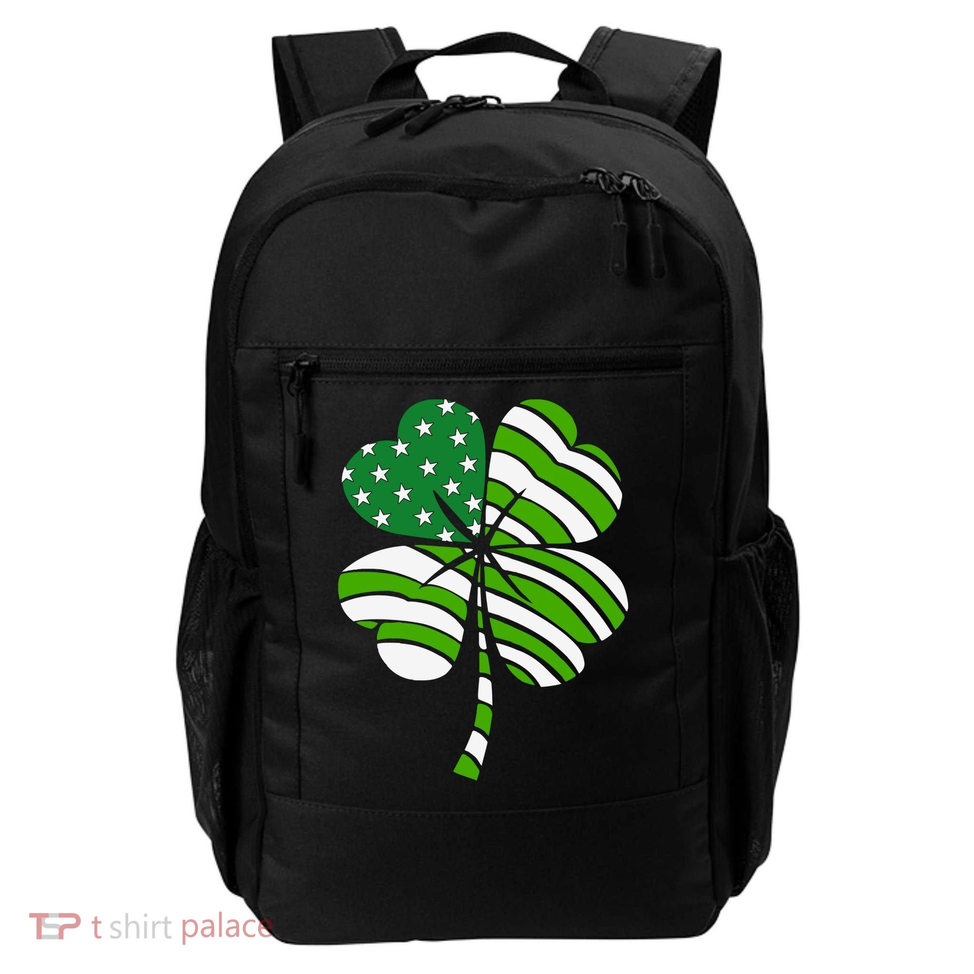 Clover Star St Patrick's Day Festive Holiday Backpack