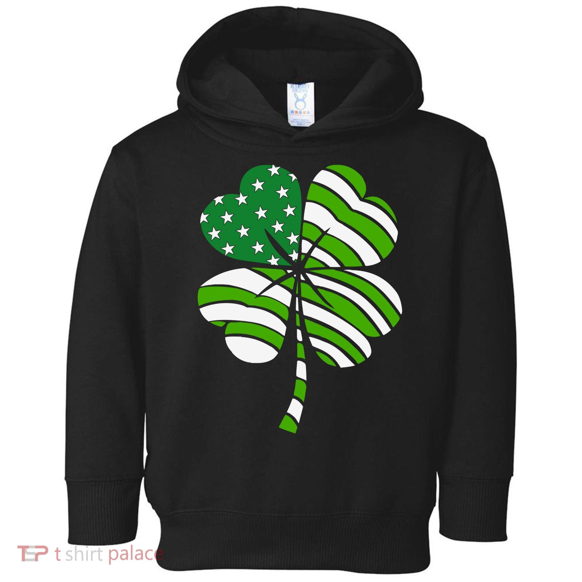 Clover Star St Patrick's Day Festive Holiday Toddler Hoodie