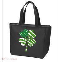 Clover Star St Patrick's Day Festive Holiday Tote Bag thumb 3