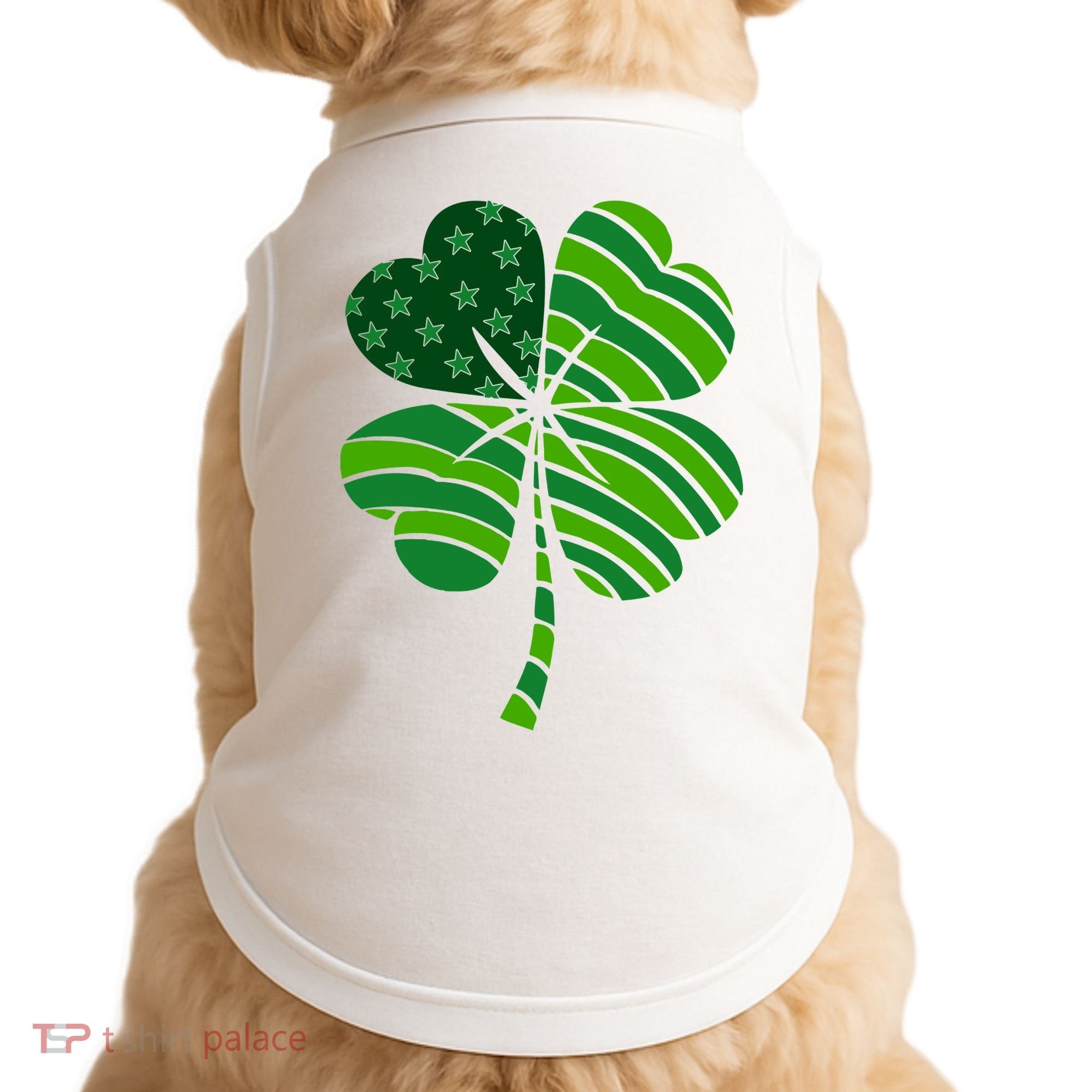 Clover Star St Patrick's Day Festive Holiday Doggie Tank