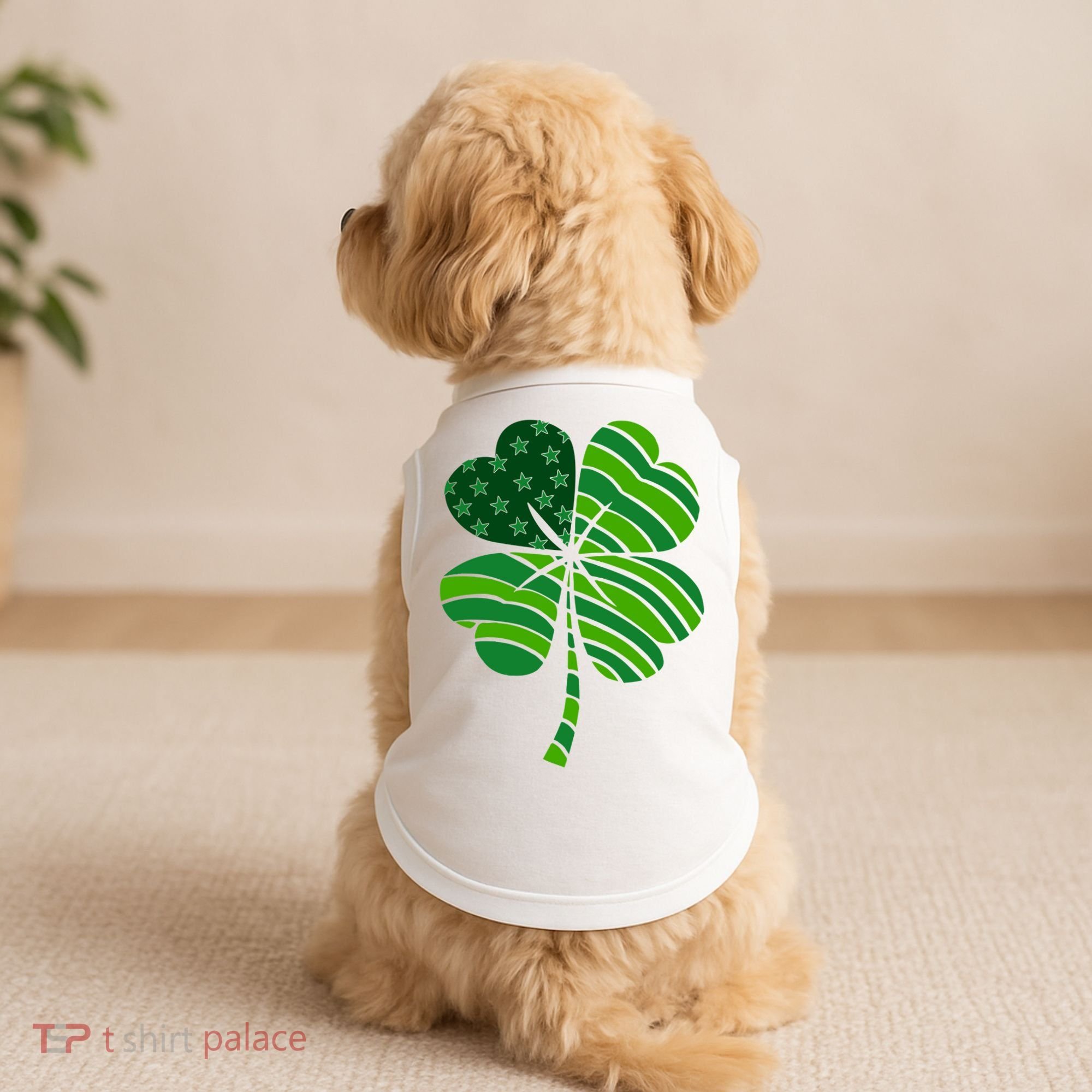 Clover Star St Patrick's Day Festive Holiday Doggie Tank