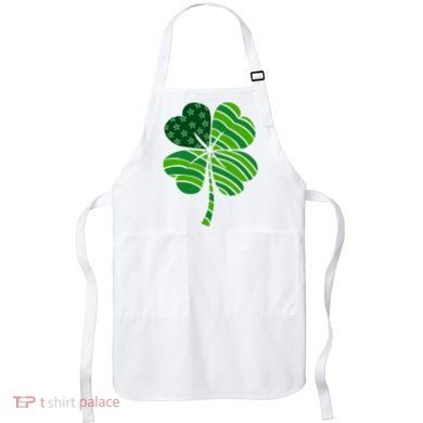 Clover Star St Patrick's Day Festive Holiday Apron