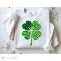 Clover Star St Patrick's Day Festive Holiday Sweatshirt thumb 2