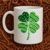 Clover Star St Patrick's Day Festive Holiday Coffee Mug thumb 2