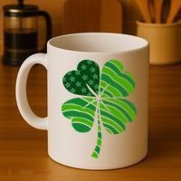 Clover Star St Patrick's Day Festive Holiday Coffee Mug thumb 4