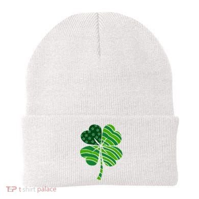 Clover Star St Patrick's Day Festive Holiday Beanie