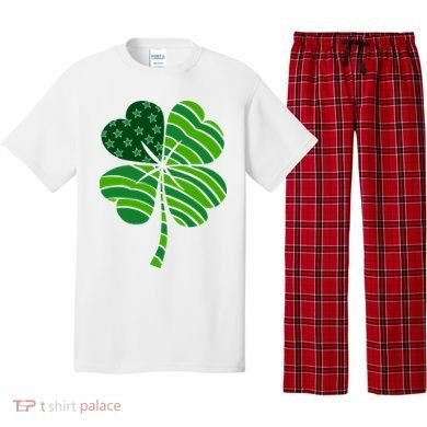 Clover Star St Patrick's Day Festive Holiday Pajama Set