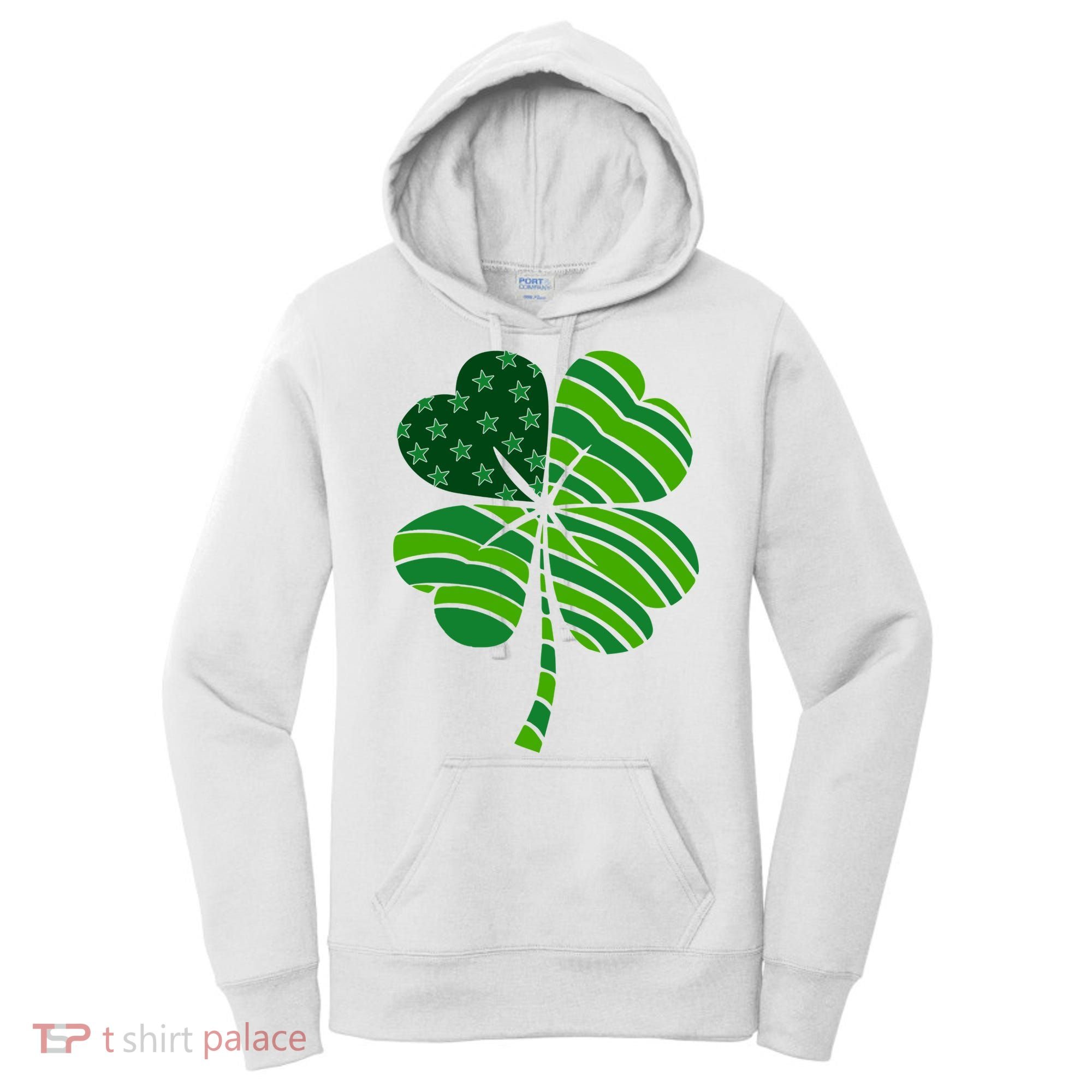 Clover Star St Patrick's Day Festive Holiday Women's Hoodie