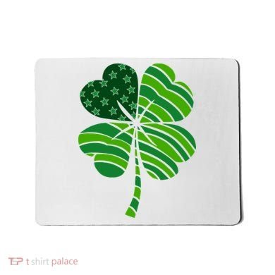 Clover Star St Patrick's Day Festive Holiday Mousepad