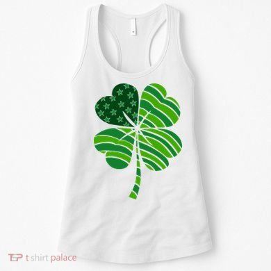 Clover Star St Patrick's Day Festive Holiday Women's Tank Top
