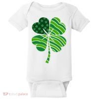 Clover Star St Patrick's Day Festive Holiday Baby Bodysuit thumb 0