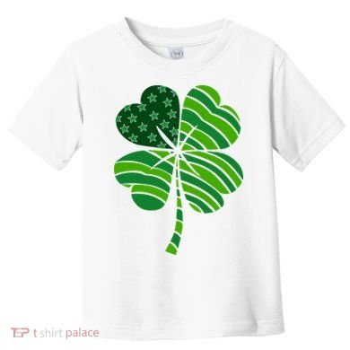 Clover Star St Patrick's Day Festive Holiday Toddler T-Shirt