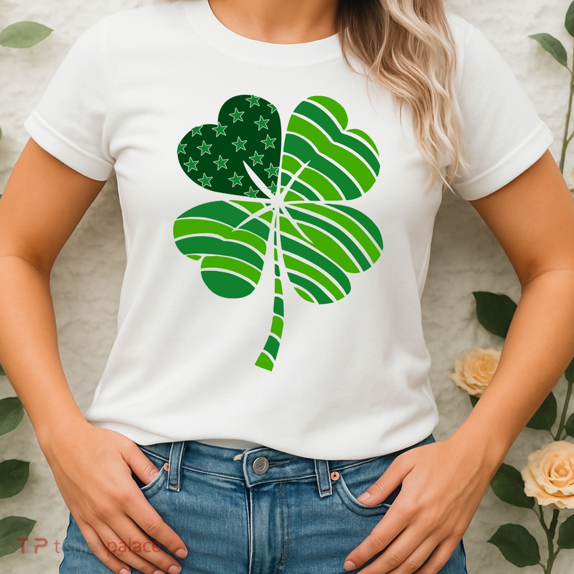 Clover Star St Patrick's Day Festive Holiday Women's T-Shirt