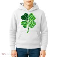 Clover Star St Patrick's Day Festive Holiday Kids Hoodie thumb 4