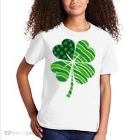 Clover Star St Patrick's Day Festive Holiday Kids T-Shirt thumb 2