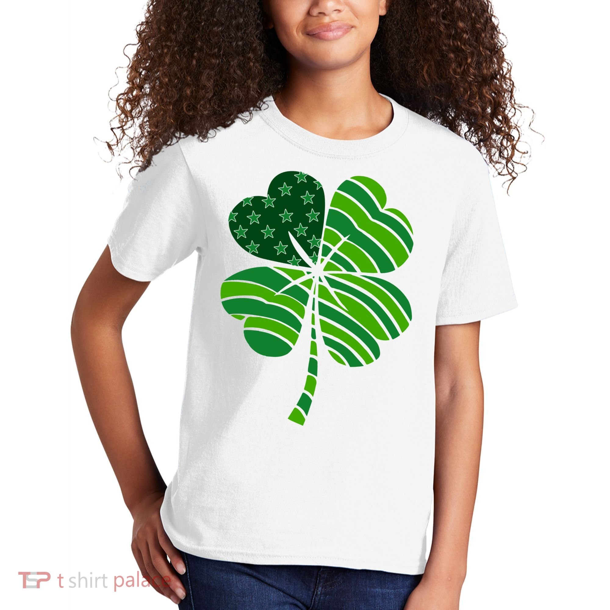 Clover Star St Patrick's Day Festive Holiday Kids T-Shirt