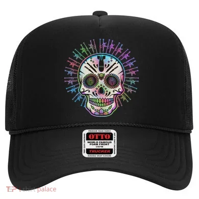 Colorful Sugar Skull Weapons Hat