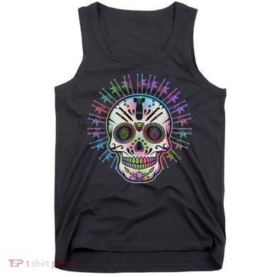Colorful Sugar Skull Weapons Tank Top
