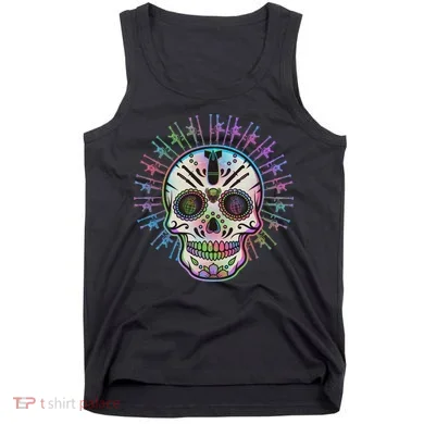 Colorful Sugar Skull Weapons Tank Top